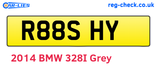 R88SHY are the vehicle registration plates.