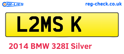 L2MSK are the vehicle registration plates.