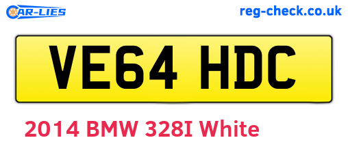 VE64HDC are the vehicle registration plates.