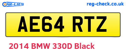 AE64RTZ are the vehicle registration plates.