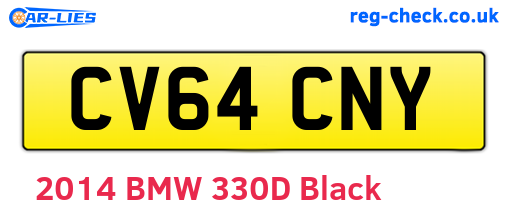 CV64CNY are the vehicle registration plates.