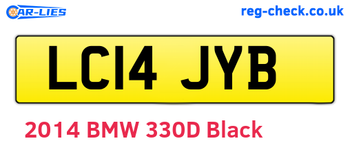 LC14JYB are the vehicle registration plates.
