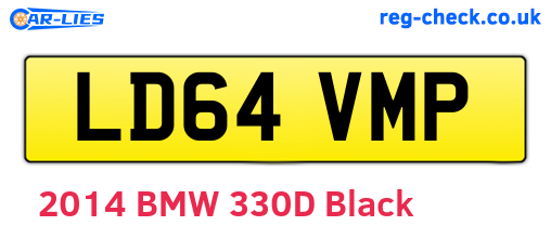 LD64VMP are the vehicle registration plates.
