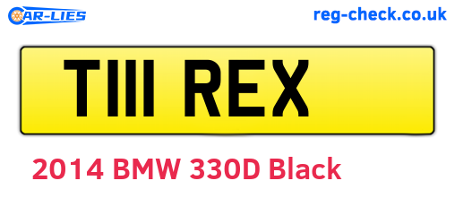 T111REX are the vehicle registration plates.