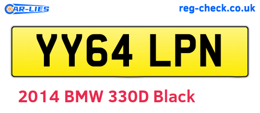 YY64LPN are the vehicle registration plates.
