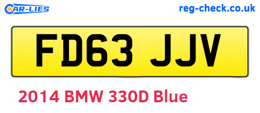 FD63JJV are the vehicle registration plates.