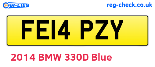 FE14PZY are the vehicle registration plates.