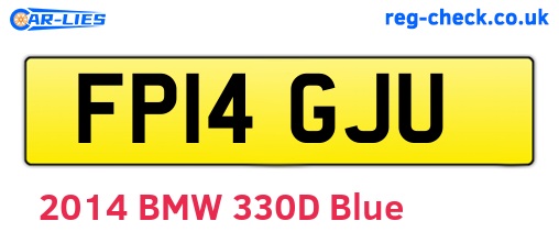 FP14GJU are the vehicle registration plates.