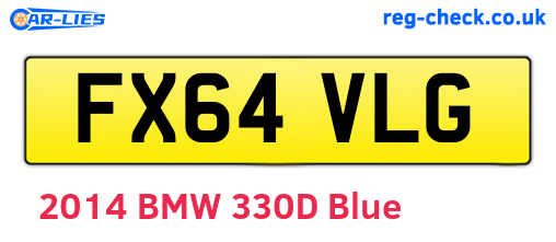FX64VLG are the vehicle registration plates.