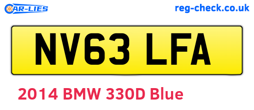 NV63LFA are the vehicle registration plates.