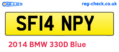 SF14NPY are the vehicle registration plates.