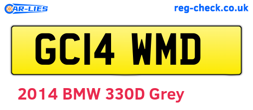 GC14WMD are the vehicle registration plates.