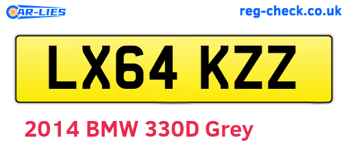LX64KZZ are the vehicle registration plates.