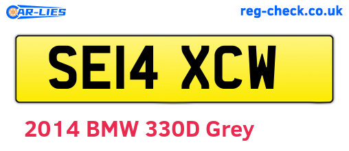 SE14XCW are the vehicle registration plates.