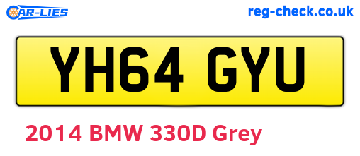 YH64GYU are the vehicle registration plates.