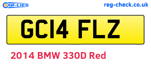 GC14FLZ are the vehicle registration plates.