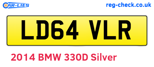 LD64VLR are the vehicle registration plates.