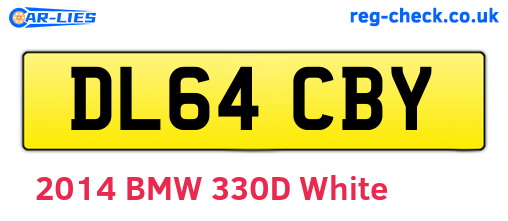 DL64CBY are the vehicle registration plates.