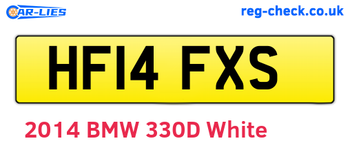 HF14FXS are the vehicle registration plates.