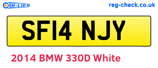 SF14NJY are the vehicle registration plates.