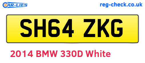 SH64ZKG are the vehicle registration plates.