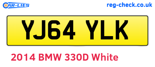 YJ64YLK are the vehicle registration plates.