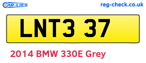 LNT337 are the vehicle registration plates.
