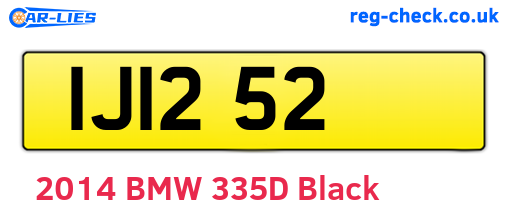 IJI252 are the vehicle registration plates.
