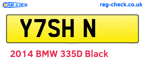 Y7SHN are the vehicle registration plates.
