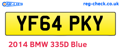 YF64PKY are the vehicle registration plates.