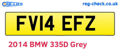 FV14EFZ are the vehicle registration plates.