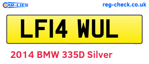 LF14WUL are the vehicle registration plates.
