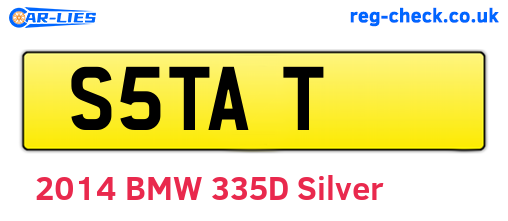 S5TAT are the vehicle registration plates.