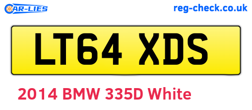 LT64XDS are the vehicle registration plates.