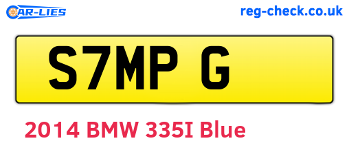 S7MPG are the vehicle registration plates.