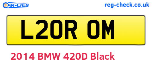 L20ROM are the vehicle registration plates.