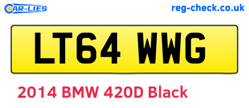 LT64WWG are the vehicle registration plates.