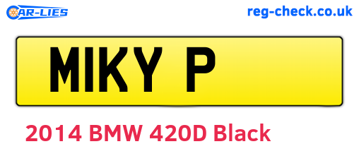 M1KYP are the vehicle registration plates.