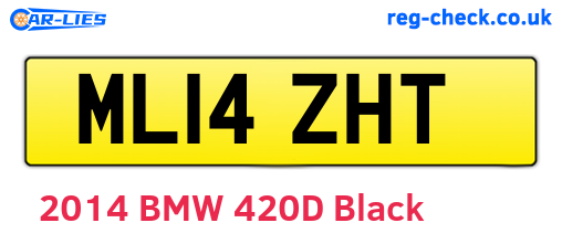 ML14ZHT are the vehicle registration plates.
