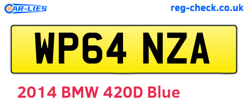WP64NZA are the vehicle registration plates.