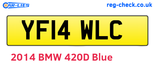 YF14WLC are the vehicle registration plates.