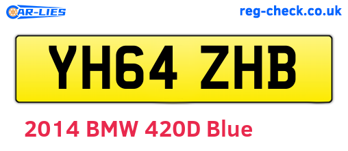 YH64ZHB are the vehicle registration plates.