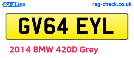 GV64EYL are the vehicle registration plates.