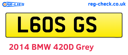 L60SGS are the vehicle registration plates.