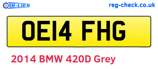OE14FHG are the vehicle registration plates.