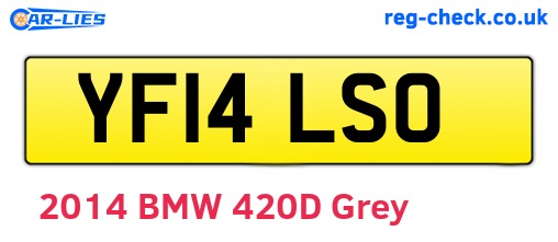YF14LSO are the vehicle registration plates.