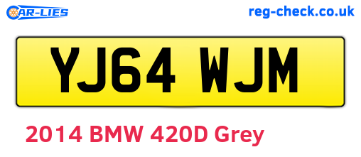 YJ64WJM are the vehicle registration plates.