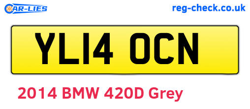 YL14OCN are the vehicle registration plates.