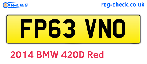 FP63VNO are the vehicle registration plates.