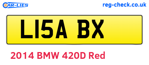 L15ABX are the vehicle registration plates.
